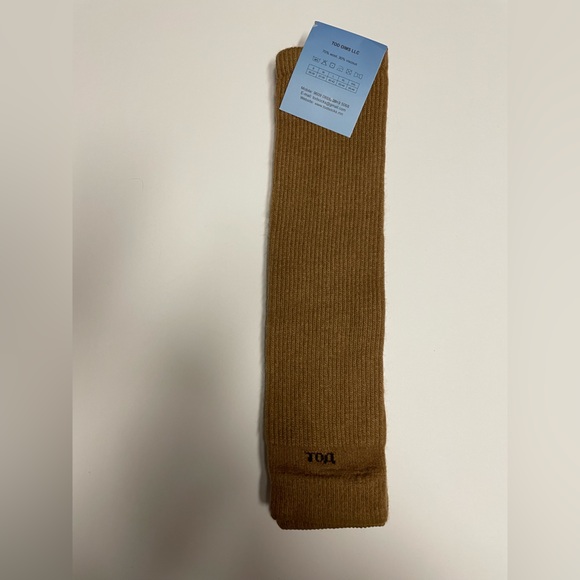 Camel wool blend thermal knee warmer dark camel Mongolia - Picture 2 of 7